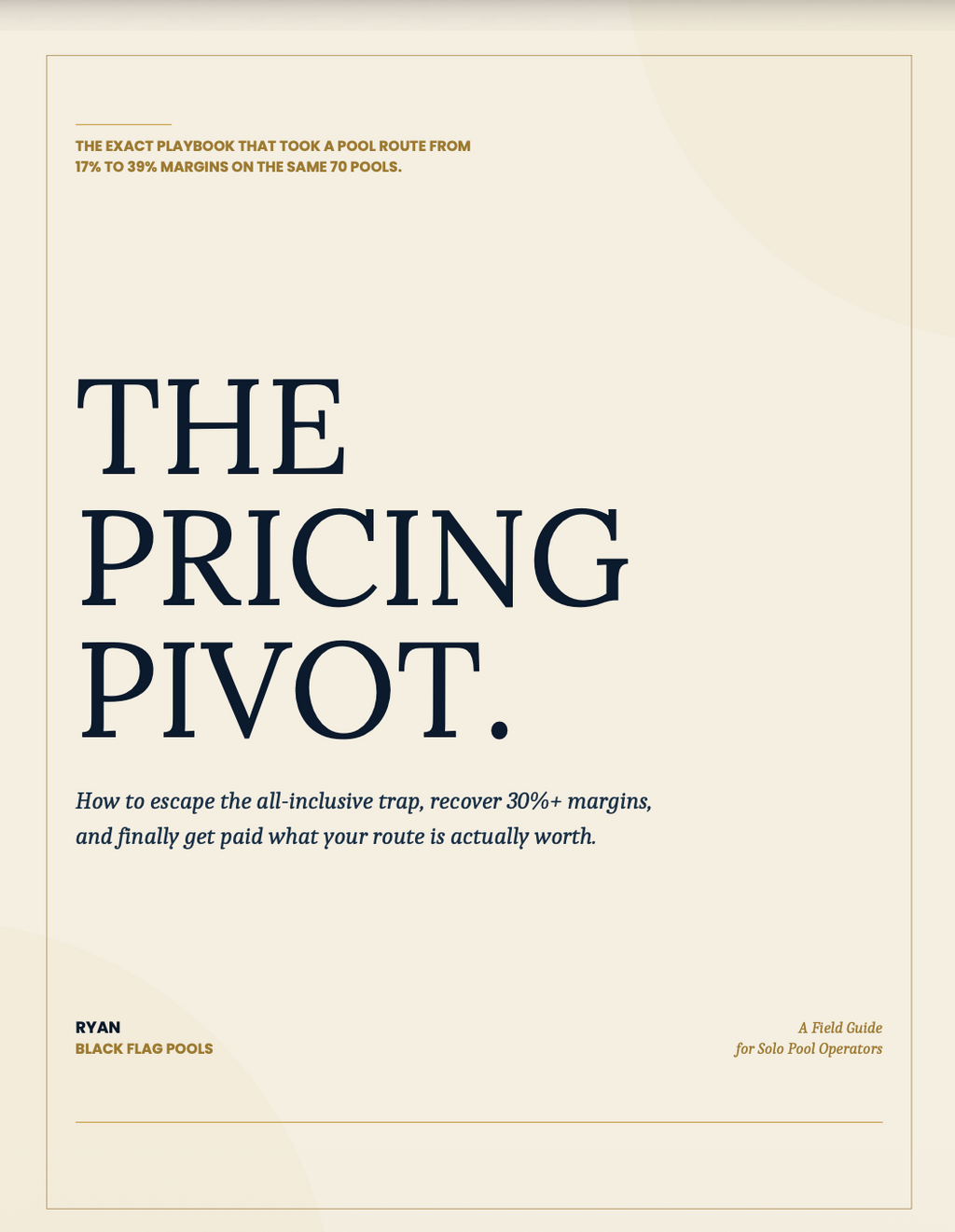 The Pricing Pivot: Membership Pricing Playbook for Pool Pros