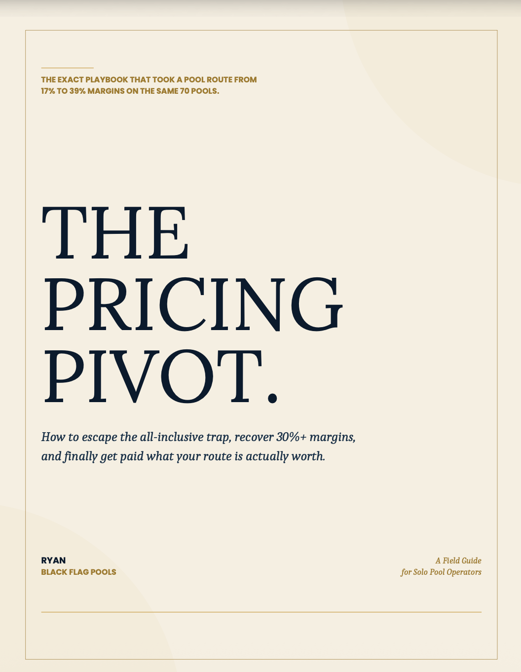 The Pricing Pivot: Membership Pricing Playbook for Pool Pros